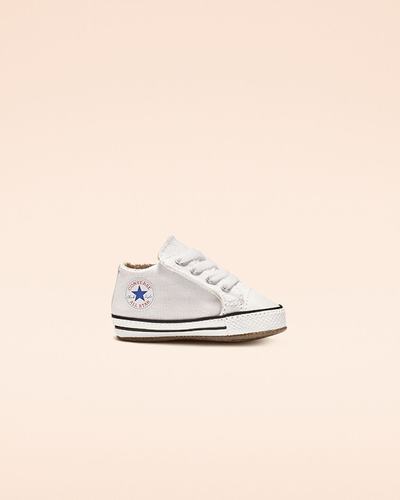 Boys' Converse Chuck Taylor All Star Cribster Easy-On High Top Sneakers White/Beige White | Australia-49718