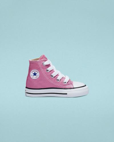 Boys' Converse Chuck Taylor All Star High Top Sneakers Pink | Australia-49076