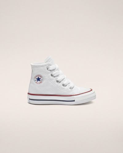 Boys' Converse Chuck Taylor All Star High Top Sneakers White | Australia-83461