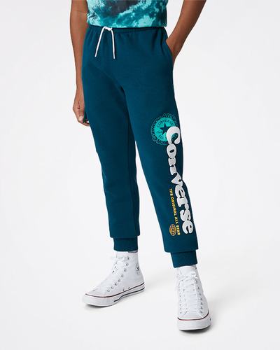 Boys' Converse Into The Wild Fleece Cargo Pants Blue | Australia-08361