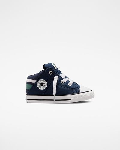 Girls' Converse Chuck Taylor All Star Axel Varsity High Top Sneakers Navy/White | Australia-27160