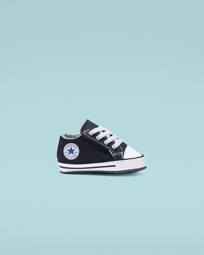 Girls' Converse Chuck Taylor All Star Cribster Easy-On High Top Sneakers Black/Beige White | Australia-36524