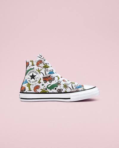 Girls' Converse Chuck Taylor All Star Desert Explorer High Top Shoes White/Green | Australia-25806