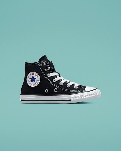 Girls' Converse Chuck Taylor All Star Easy-On High Top Sneakers Black/Beige/White | Australia-27681