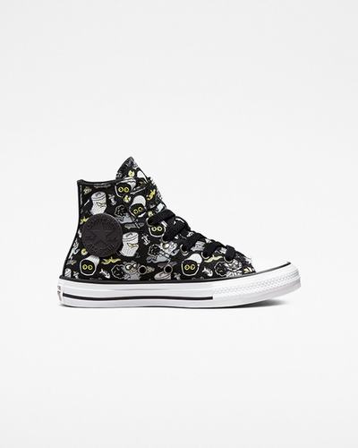 Girls' Converse Chuck Taylor All Star Easy-On Raccoons High Top Sneakers Black/Grey | Australia-84635