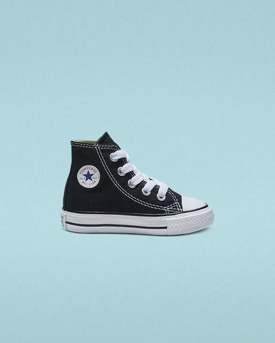 Girls' Converse Chuck Taylor All Star High Top Shoes Black | Australia-71395