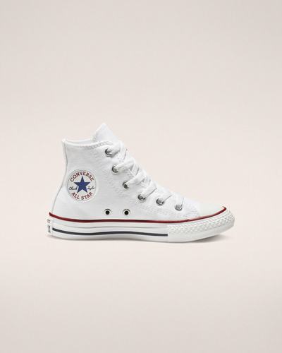 Girls' Converse Chuck Taylor All Star High Top Sneakers White | Australia-95163