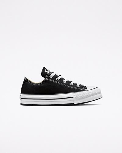 Girls' Converse Chuck Taylor All Star Lift Sneakers Black/White/Black | Australia-75963