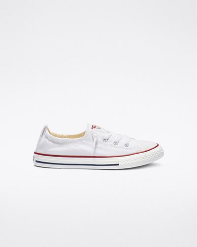 Girls' Converse Chuck Taylor All Star Shoreline Slip On White | Australia-16398