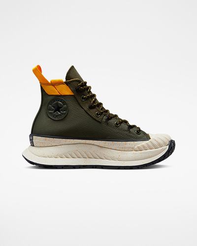 Men's Converse Chuck 70 AT-CX Rugged Basics High Top Sneakers Olive/Green/Yellow/Black | Australia-21876