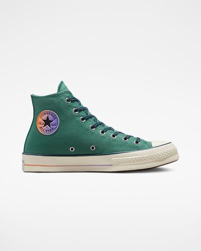 Men's Converse Chuck 70 Color Fade High Top Sneakers Green | Australia-05387