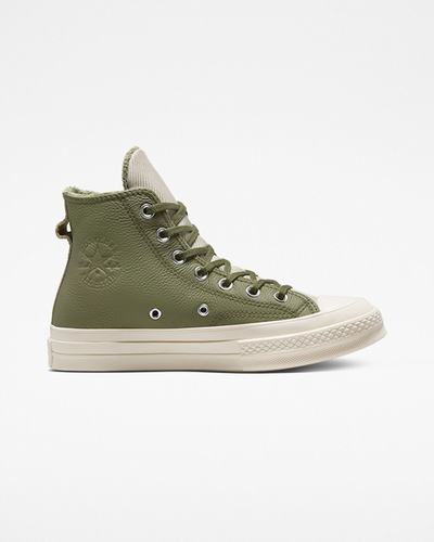 Men's Converse Chuck 70 Counter Climate High Top Sneakers Olive | Australia-58941