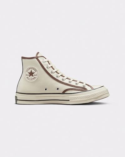 Men's Converse Chuck 70 Heavyweight Canvas High Top Shoes Beige/Brown | Australia-90326