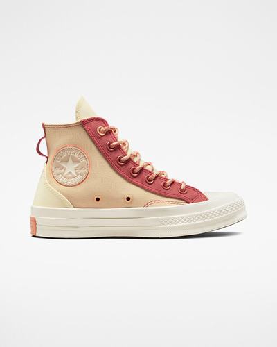 Men's Converse Chuck 70 High Top Sneakers Orange | Australia-25043