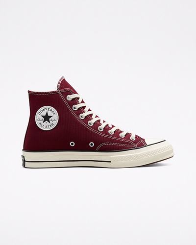 Men's Converse Chuck 70 High Top Sneakers Deep Burgundy/Black | Australia-65823