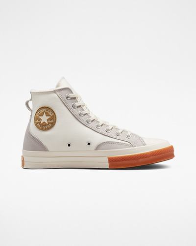 Men's Converse Chuck 70 Lined Colorblock High Top Sneakers White | Australia-08265