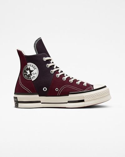 Men's Converse Chuck 70 Plus High Top Sneakers Dark Red/Black | Australia-13268