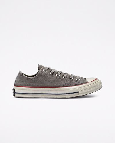 Men's Converse Chuck 70 Smoked Canvas Sneakers White | Australia-78210