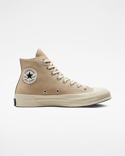 Men's Converse Chuck 70 Tri-Panel High Top Sneakers Oat Milk/Beach Stone | Australia-08431