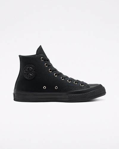 Men's Converse Chuck 70 Vintage Canvas High Top Sneakers Black | Australia-31586