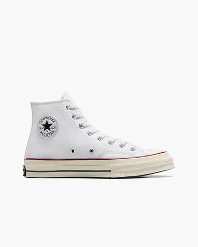 Men's Converse Chuck 70 Vintage Canvas High Top Sneakers White | Australia-80691