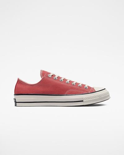 Men's Converse Chuck 70 Vintage Canvas Sneakers Red/Beige/Black | Australia-08963