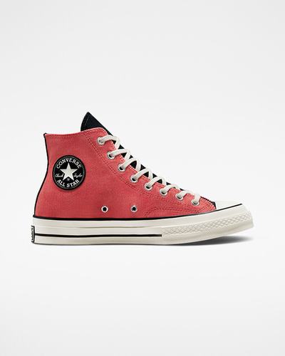 Men's Converse Chuck 70 Workwear High Top Sneakers Red/Black | Australia-76541