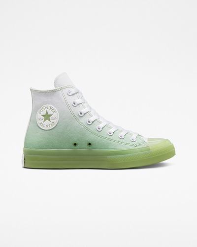 Men's Converse Chuck Taylor All Star CX Gradient High Top Sneakers Green/White/Green | Australia-18520