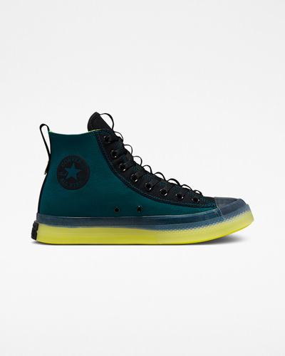 Men's Converse Chuck Taylor All Star CX Explore Edge Glow High Top Sneakers Green/Black | Australia-36794