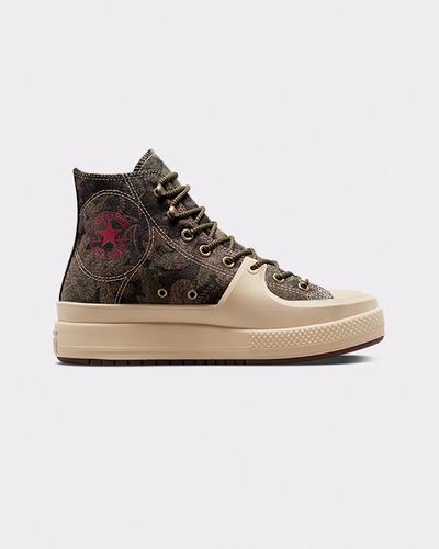 Men's Converse Chuck Taylor All Star Construct Black Joy High Top Shoes Oat Milk/Roasted/Grassy | Australia-20981