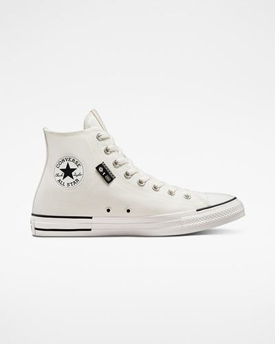 Men's Converse Chuck Taylor All Star Grid Logo High Top Sneakers White | Australia-26170