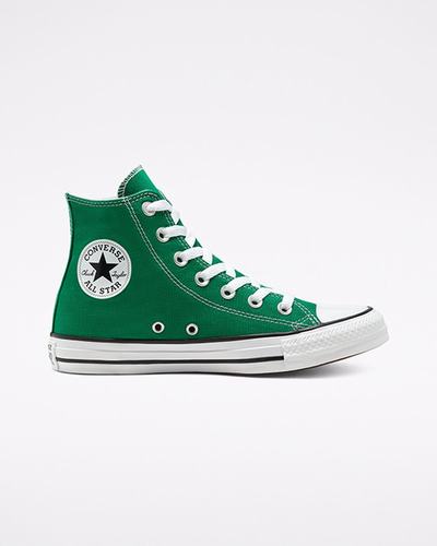 Men's Converse Chuck Taylor All Star High Top Sneakers Green/White | Australia-31708