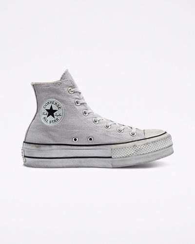 Men's Converse Chuck Taylor All Star Lift High Top Sneakers Grey | Australia-75248