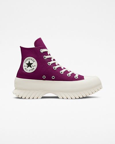 Men's Converse Chuck Taylor All Star Lugged 2.0 High Top Sneakers Purple/Black | Australia-17549