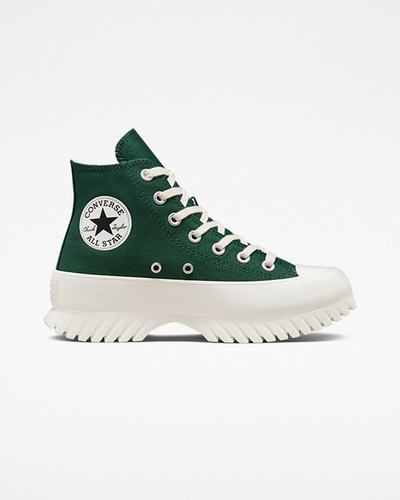 Men's Converse Chuck Taylor All Star Lugged 2.0 High Top Sneakers Green/Black | Australia-51793