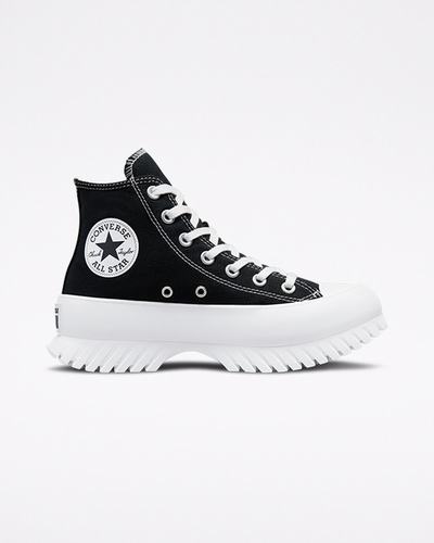 Men's Converse Chuck Taylor All Star Lugged 2.0 High Top Sneakers Black/White | Australia-90187