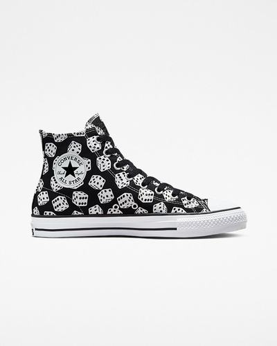 Men's Converse Chuck Taylor All Star Pro Dice Skate Shoes Black/White | Australia-67348