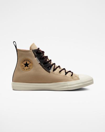 Men's Converse Chuck Taylor All Star Rugged Basics High Top Sneakers Khaki/Orange | Australia-64352