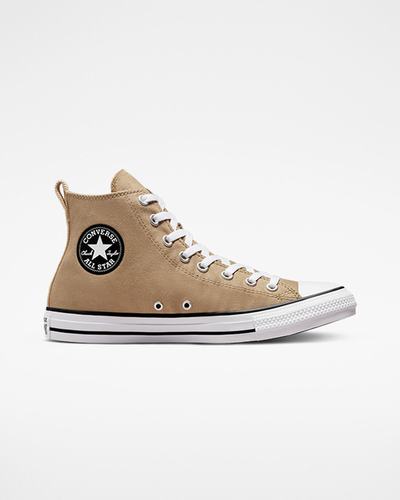 Men's Converse Chuck Taylor All Star Workwear High Top Sneakers Khaki/Black | Australia-17843