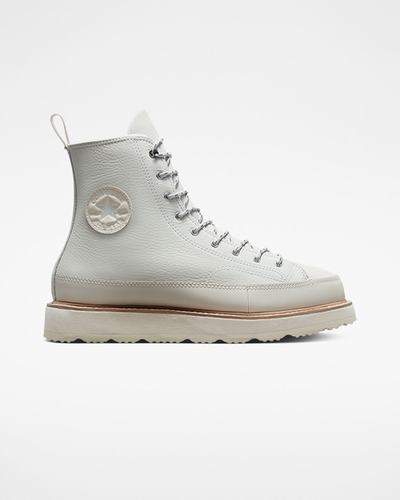 Men's Converse Chuck Taylor Crafted Boots Beige/Beige White/Pink | Australia-79860