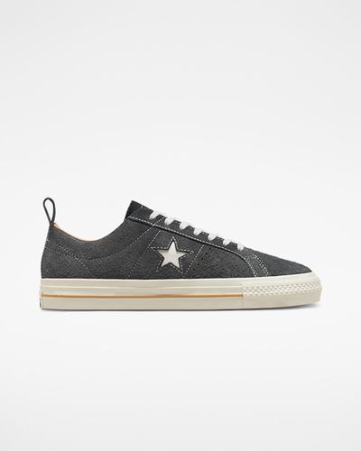 Men's Converse One Star Pro Vintage Suede Skate Shoes Grey/Brown | Australia-32916