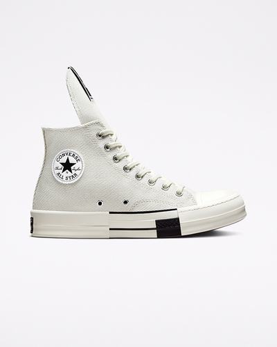 Men's Converse x DRKSHDW DRKSTAR Chuck 70 High Top Sneakers White/Black | Australia-10938