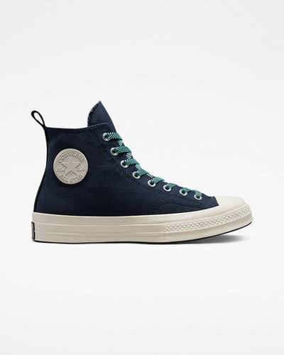 Women's Converse Chuck 70 Counter Climate GORE-TEX High Top Shoes Obsidian/Light Turquoise | Australia-91802