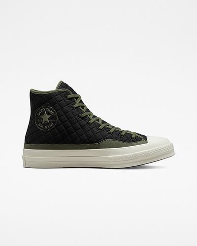 Women's Converse Chuck 70 Quilted High Top Sneakers Black | Australia-80923