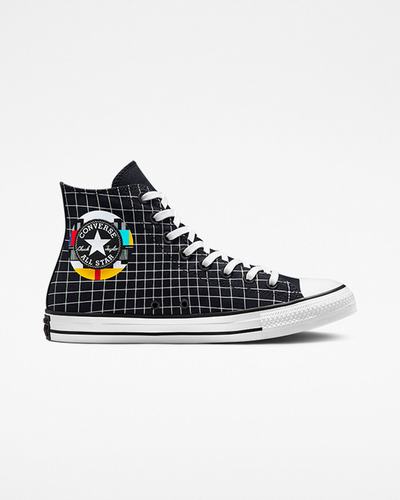 Women's Converse Chuck Taylor All Star Color Grid High Top Sneakers White/Multicolor/Brown | Australia-13846