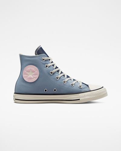 Women's Converse Chuck Taylor All Star Denim High Top Sneakers Navy | Australia-85732