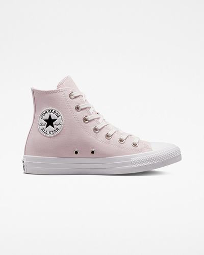 Women's Converse Chuck Taylor All Star Embroidered Crystals High Top Sneakers Rose/White | Australia-72145