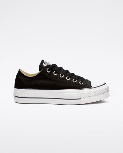 Women's Converse Chuck Taylor All Star Lift Sneakers Black/White | Australia-06489