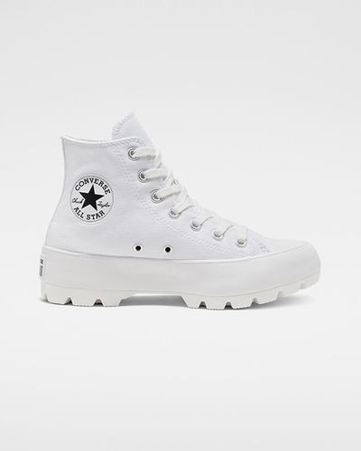 Women's Converse Chuck Taylor All Star Lugged High Top Sneakers White/Black/White | Australia-14239