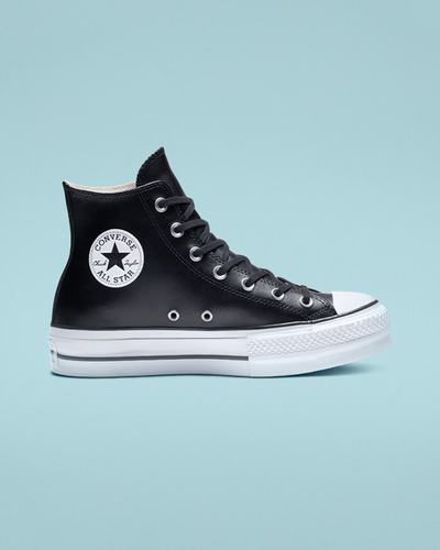 Women's Converse Chuck Taylor All Star Lift Platform High Top Sneakers Black/White | Australia-15673